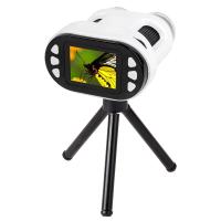 Microscopio tascabile portatile per bambini 5-7 8-12, microscopio digitale fotocamera binocolo 200x ingrandimento 1080P 8X zoom digitale 2" schermo LCD con scheda microSD 8GB per esperimenti scientifici Bambini Principiante
