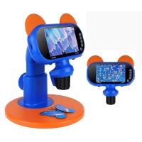 Microscopio digitale portatile con 4" schermo LCD, 1500X microscopio tascabile per bambini con luci a LED, microscopio portatile per adulti.Come con una funzione foto e video