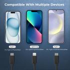 Kentfaith Industrial Endoscope Inspection Camera borescope, 8 LED-lys specielt designet, 8 mm lyn-interface slangekamera, velegnet til alle serier iPhone og Android understøtter IP67 vandtæt 1 meter stift kabel