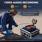 Kloak inspektion kamera med DVR optager 50m / 165ft kabel 0.9in kamera KentFaith