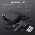 Putkitarkastuskamera 360 ° pyörivällä sivukameralla 7" HD-näyttö 32 ft