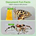 Mini bærbar mikroskop med 1000x Zoom 8 justerbare LED lys PC kompatibel