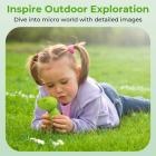 Mini bærbar mikroskop med 1000x Zoom 8 justerbare LED lys PC kompatibel