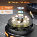 500X håndholdt digitalt mikroskop med 8 lysdioder 2" IPS skærm PC kompatibel