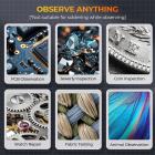 500X håndholdt digitalt mikroskop med 8 lysdioder 2" IPS skærm PC kompatibel