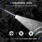 5m / 16.4ft lille inspektionskamera med 1080P billede 2600mAh batteri 8 LED lys