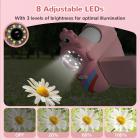 Bärbart Barnmikroskop med 1000X Förstoring 8 Justerbara lysdioder 32G-Kort för åldrarna 3-12