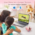 Bärbart Barnmikroskop med 1000X Förstoring 8 Justerbara lysdioder 32G-Kort för åldrarna 3-12