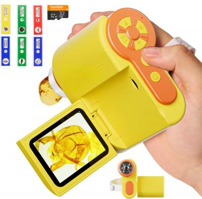 Microscopio Digitale Portatile Kentfaith 1000X, Video 1080P, con Scheda 32G e 6 Vetrini Campione