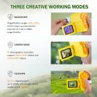 Digitalt HaNDhållet Mikroskop 1000x Förstoring 1080P Videor 32g-Kort Medföljer Kentfaith