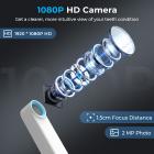 Trådløst intraoralt kamera WiFi 2MP 8 LED lys for hjemmetannklinikk