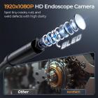 Industriel endoskopikamera med 1080P 8mm kamera 4,3 tommer display Kentfaith