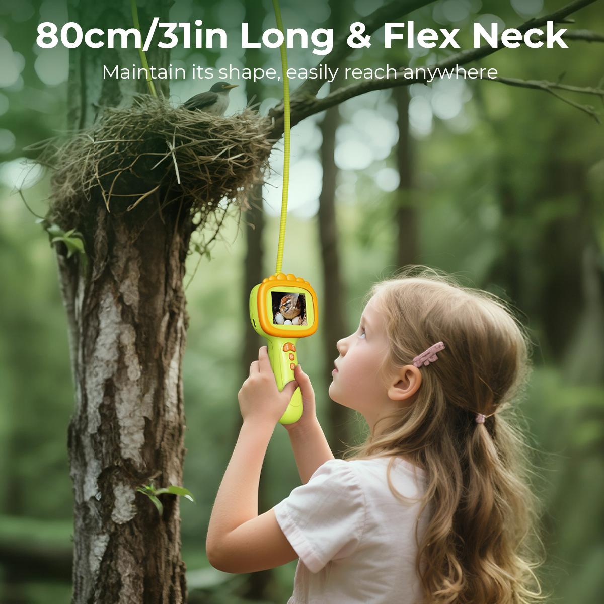Cable Snake Camera Kids Snake Camera with 80cm Snake Cable, 1080P Videos, IP67 Waterproof ...