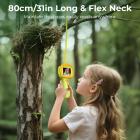 Детская змеиная камера с кабелем 80 см, видео 1080P, защита IP67, экран 2,4 дюйма, 8 светодиодов, подарок для мальчиков и девочек 3-12 лет, Kentfaith