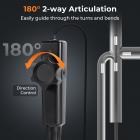 Kamera Inspekcyjna 3mm, z 180° Dwukierunkowym Zawiasem, Wyjściem HDMI, 7-calowym Ekranem, Baterią 8000mAh, Filmy i Zdjęcia 1080P, Kentfaith