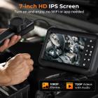 Kamera Inspekcyjna 3mm, z 180° Dwukierunkowym Zawiasem, Wyjściem HDMI, 7-calowym Ekranem, Baterią 8000mAh, Filmy i Zdjęcia 1080P, Kentfaith