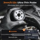 Kamera Inspekcyjna 3mm, z 180° Dwukierunkowym Zawiasem, Wyjściem HDMI, 7-calowym Ekranem, Baterią 8000mAh, Filmy i Zdjęcia 1080P, Kentfaith