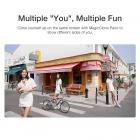 Zhiyun SMOOTH-Q3 Stabilizzatore Gimbal per Smartphone Telefono Android iPhone Zhiyun q Asta Gimbal palmare a 3 Assi con Treppiede Luce di riempimento LED per Tiktok YouTube Vlog Kit Video Face/Object Tracking