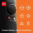 Zhiyun Crane M2 Stabilizzatore cardanico a 3 assi per fotocamera mirrorless leggera, action camera, smartphone, Sony A6000, A6300, A6500, RX100M, GX85, Gopro Hero 5/6/7, iPhone Xs XR, controllo WiFi/Bluetooth, carico utile 720 g