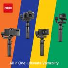 Zhiyun Crane M2 Stabilizzatore cardanico a 3 assi per fotocamera mirrorless leggera, action camera, smartphone, Sony A6000, A6300, A6500, RX100M, GX85, Gopro Hero 5/6/7, iPhone Xs XR, controllo WiFi/Bluetooth, carico utile 720 g
