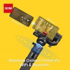 Zhiyun Crane M2 Stabilizzatore cardanico a 3 assi per fotocamera mirrorless leggera, action camera, smartphone, Sony A6000, A6300, A6500, RX100M, GX85, Gopro Hero 5/6/7, iPhone Xs XR, controllo WiFi/Bluetooth, carico utile 720 g