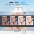 Valkoinen Hohem iSteady V2 -älypuhelimen gimbal-vakain AI-seurantatunnistimella, 3-akselinen kevyt taitettava puhelimen vakain, jossa on ensimmäinen