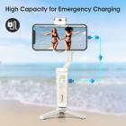 Valkoinen Hohem iSteady V2 -älypuhelimen gimbal-vakain AI-seurantatunnistimella, 3-akselinen kevyt taitettava puhelimen vakain, jossa on ensimmäinen