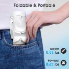 Valkoinen Hohem iSteady V2 -älypuhelimen gimbal-vakain AI-seurantatunnistimella, 3-akselinen kevyt taitettava puhelimen vakain, jossa on ensimmäinen