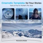 Valkoinen Hohem iSteady V2 -älypuhelimen gimbal-vakain AI-seurantatunnistimella, 3-akselinen kevyt taitettava puhelimen vakain, jossa on ensimmäinen