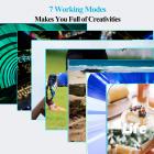 Hohem iSteady Pro 3 3-akselinen kardaanvakain Goprolle 8/7/6/5/4 Osmo-toiminta- ja muihin toimintakameroihin - Tuettu WiFi- ja kaapeliohjauksella,