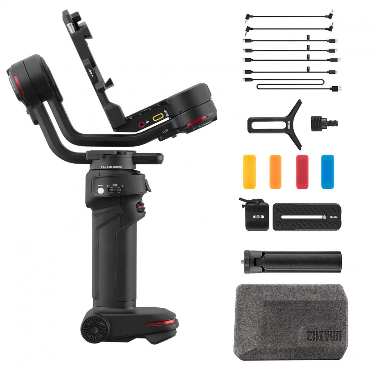 ZHIYUN Weebill 3, stabilizzatore cardanico a 3 assi per fotocamere DSLR e mirrorless, Nikon Sony Panasonic Canon Fuji BMPCC 6K, luce di riempimento e integrazione microfono, schermo OLED con poggiapolsi