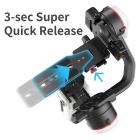 Zhiyun Crane M3 Standard Edition Gimbal de 3 eixos Estabilizador portátil Design tudo-em-um, adequado para câmeras sem espelho, smartphones, câmeras de ação