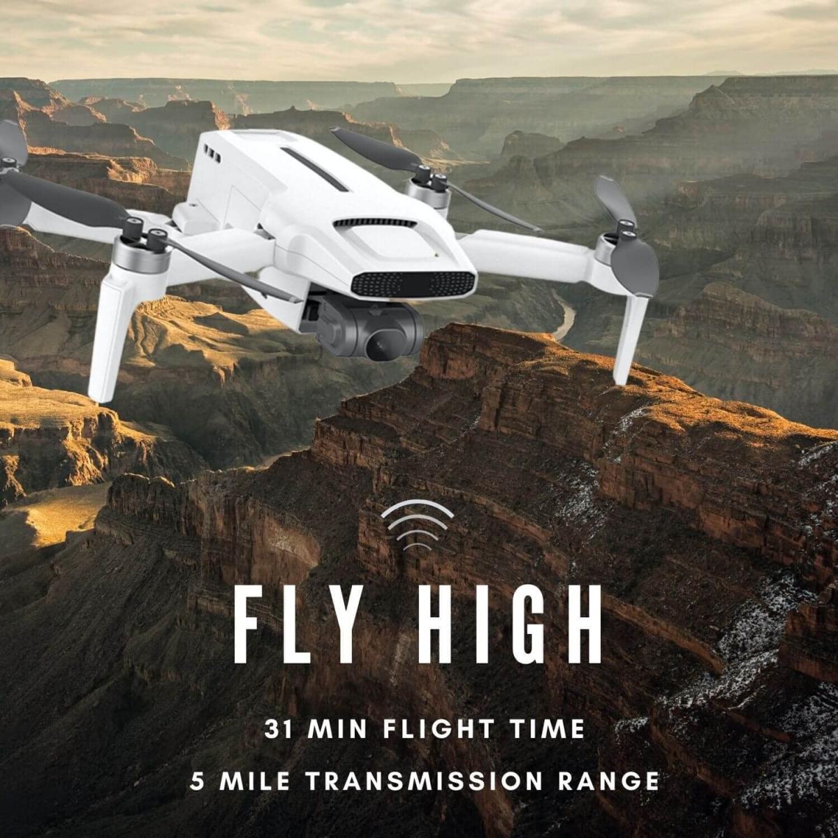 FIMI X8 Mini Pro – Aikuisten/nuorten 4K-kameran drone 3 Axis Gimbal & 4K HDR -kameran älykäs seurantatila (1 akku)