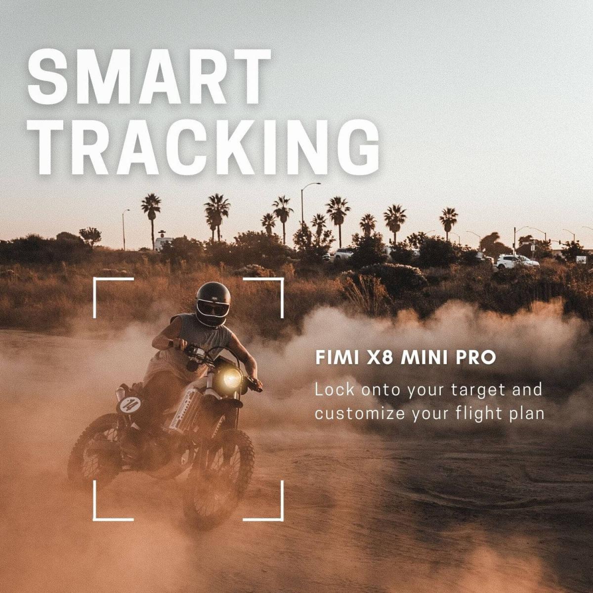 FIMI X8 Mini Pro – Aikuisten/nuorten 4K-kameran drone 3 Axis Gimbal & 4K HDR -kameran älykäs seurantatila (1 akku)