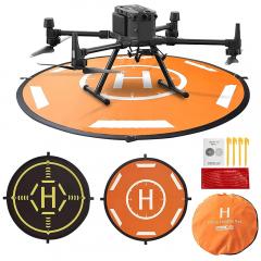 UAV Landing Pad 56cm Delantal Plegable Impermeable Antiincrustante Resistente al desgaste (Redonda de doble cara)