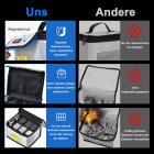 STARTRC batteri brandsäker explosionssäker väska (äkta brandsäker) Lämplig för UAV/bilmodell/fartygsmodell batteri