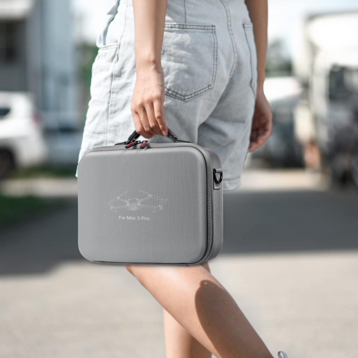 STARTRC DJI DJI Mini 3 PRO Kannettava Messenger Bag Säilytyslaukku Harmaa (DJI RC -kaukosäätimelle näytöllä)