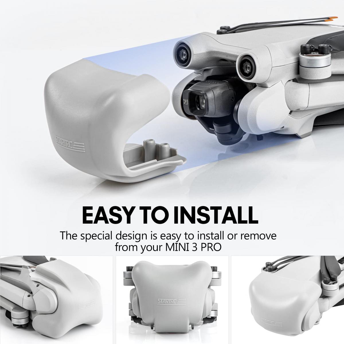 STARTRC DJI Mini 3 Pro Gimbal Protector, Linssin suojus Estesensorin Esteiden välttäminen Pölysuojus DJI mini 3 Pro -kaukosäätimen droonitarvikkeille
