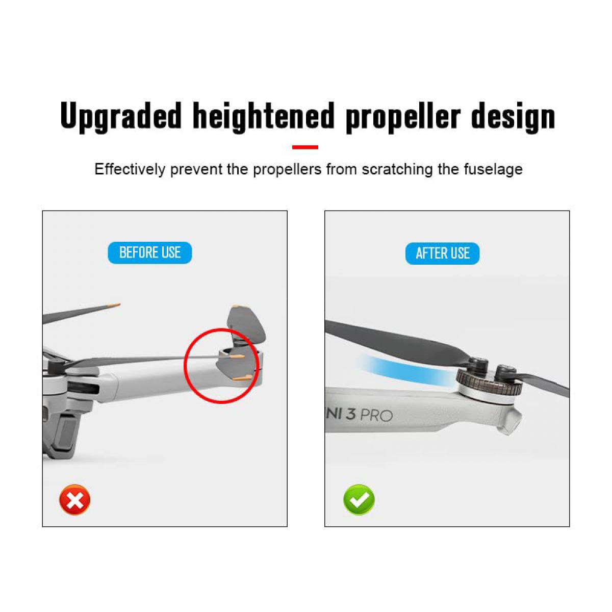 DJI Mini 3 Pro potkurin suojaava moottorin suojus, vedenpitävä ja pölytiivis moottorin suojus, veden- ja pölytiivis moottorin suojus DJI Mavic mini 3 Prolle, 6 Pack