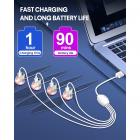 STARTRC Mini 3 Pro -potkuri, hiljainen LED-lamppu, potkuripotkuri DJI Mini 3 Pro -tarvikkeet (2 paria)