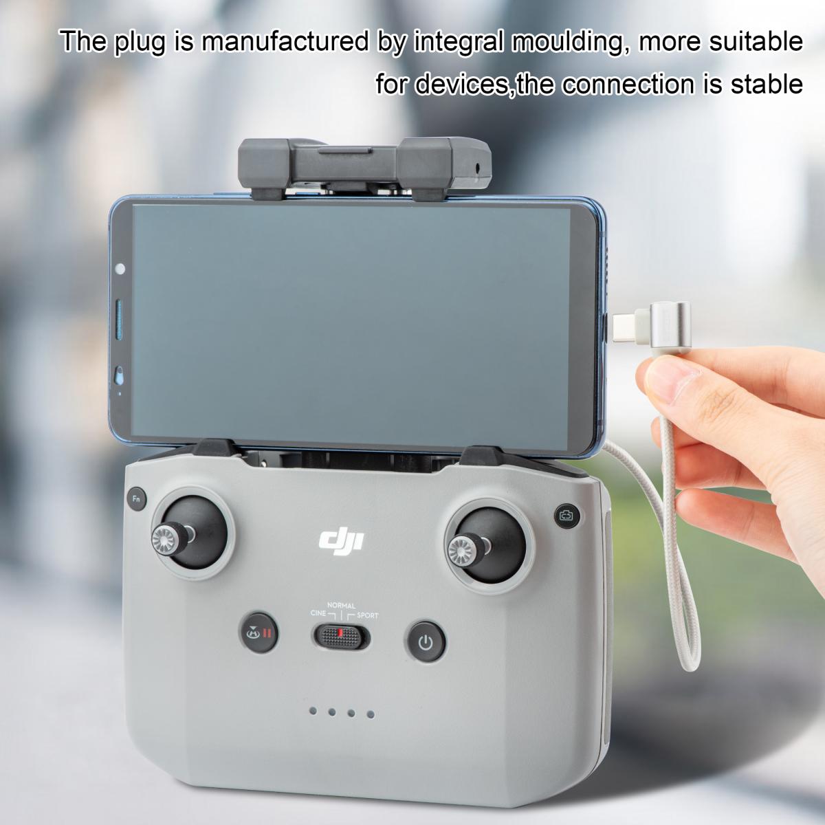 Mavic 3 OTG Cable TYPE-C TYPE-C DJI Mavic Mini 2/Air 2S/Air 2/Osmo Pocket 2/1 -kaukosäätimelle, 11,8 tuumaa/30 cm (ei Mavic Airille)