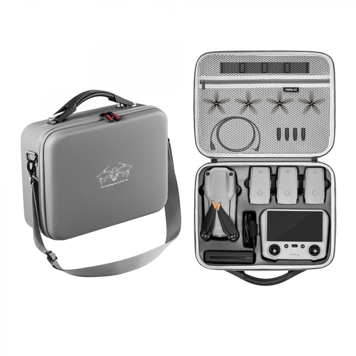 Mavic Air 2 Drone Kova Matkalaukku Matkalaukku DJI Mavic Air 2S Dronelle / DJI Mavic Air 2 Fly More Combo lisätarvikkeineen - Hard Shell Iskunkestävä matkalaukku olkahihnalla