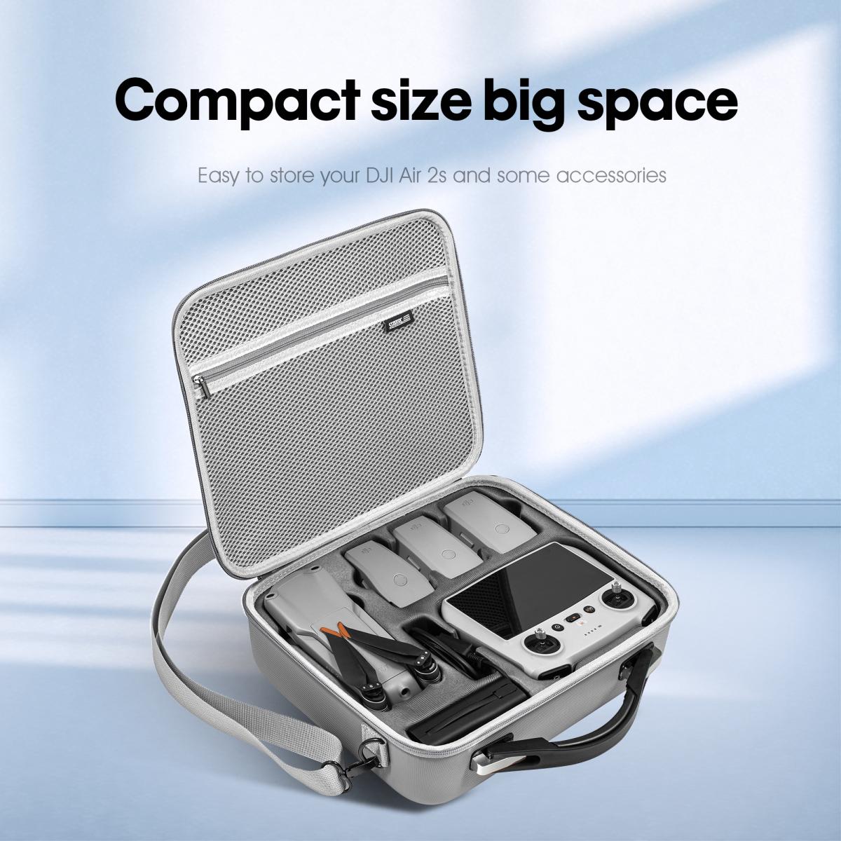 Mavic Air 2 Drone Kova Matkalaukku Matkalaukku DJI Mavic Air 2S Dronelle / DJI Mavic Air 2 Fly More Combo lisätarvikkeineen - Hard Shell Iskunkestävä matkalaukku olkahihnalla