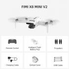 Fimi X8 mini V2 taitettava drone 4K-kameralla, sopii aikuisille aloittelijoille, 245g ultrakevyt, 3-akselinen panorointikallistus, 37 min lentoaika, 9 km videolähetys, 27W Type-C -akku, 12MP valokuvat, älykäs seurantatila