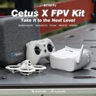 BETAFLV ELRS Cetus X FPV Drone Kit med LiteRadio 3 Radio sändare VR03 FPV Goggles med DVR-inspelning Betaflight stöds 2S Power Advanced RTF Kit för FPV nybörjare att flyga snabbare ytterligare