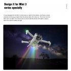 DJI Mini 3 Led Lights Landing Gear, Vikbar Flash Färgglada Rainbow Night Lights Landing Ben för DJI Mini 3 Tillbehör