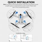 DJI Mini 3 profeller-vakt, raskt Release Removable Propellers beskytter for DJI Mini 3 aksjonssorier (Kun for Mini 3)