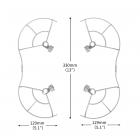 DJI Mini 3 Pro-profeller-vakt, raskt Release Removable Propellers beskytter for DJI Mini 3 Pro-aksjoner (Kun for Mini 3 Pro)