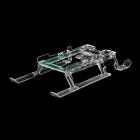 Värikäs laskulaite DJI Mini 2/Mavic Mini/Mini SE Taitettava laskulaite Flash LED valoilla DJI Mavic Mini 2, Mini SE/Mavic Mini Drone Tarvikkeet