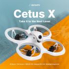BETAFPV Cetus X Kit de Drone FPV, FC Betaflight 1S, Drone de Corrida FPV Sem Escova 2 Polegadas, ELRS 2.4G Frsky RTF com Transmissor de Rádio e Óculos FPV para Iniciantes, com 4 baterias